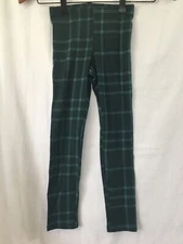 New Old Navy Girls Green Plaid  Leggings Built in tough Many sizes
