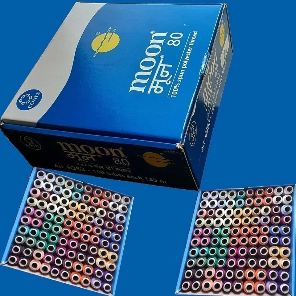 Polyester Thread Spoon Spun Sewing Assorted Multi Color Threads 147 Yard- 100pcs - Image 4 of 4