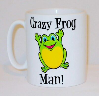 Crazy Frog Man Becher Dose personalisiert lustig Tierliebhaber Halter Taucher Schwimmer Geschenk