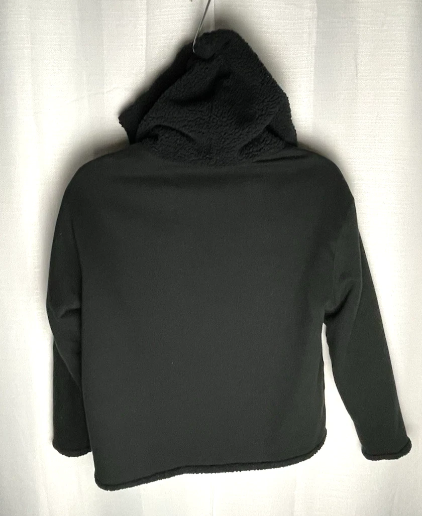 UNDERCOVER Felpa con cappuccio Victoria's Secret ROSA logo grafico reversibile in pile taglia M nera B*O