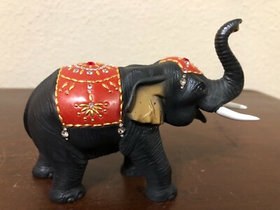 Crystela Black Elephant With Swarovski Crystal WB | eBay