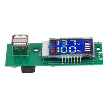 LCD Voltage Battery Capacity Tester Dual USB Battery Level Indicator Voltmeter