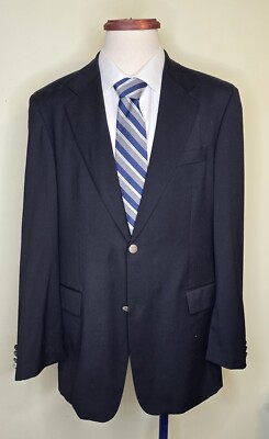 Hugo Boss Loro Piana Super 100s Wool Blue Blazer Suit Jacket Mens