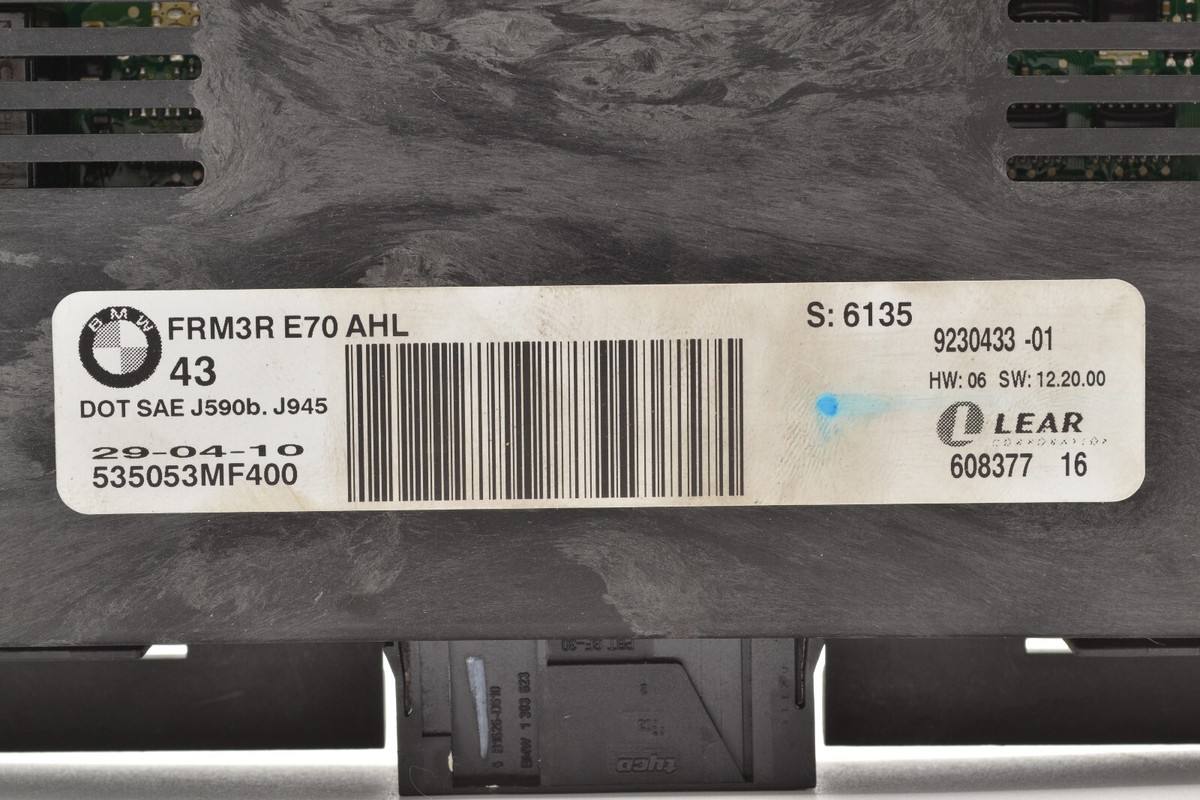 2007-2014 BMW X5 E70 X6 E71 FRM FRM3 AHL FOOTWELL CONTROL MODULE