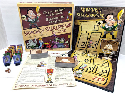 2017 Munchkin Shakespeare Deluxe Card Game Steve Jackon Games Complete
