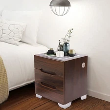 1x Modern Nightstand Table End Side Bedside Table Bedroom With 3 Drawers