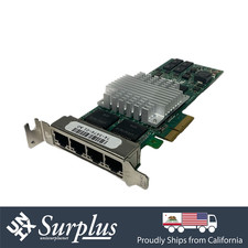 Intel Pro/1000 PT Quad Port 1GB RJ45 Yottamark NIC PCIe x4 Server Adapter - Low