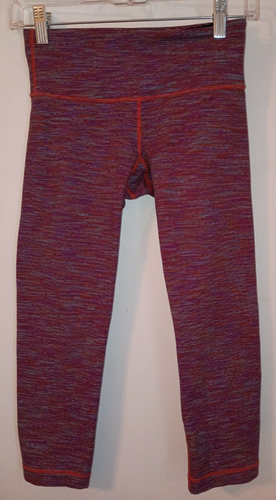 Size 4 Lululemon Multicolor Wee Are From Space Dye Wunder Under Crop Leggings - 第 1/4 張圖片