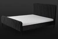 Leder Chesterfield-Sofa Im Klassischen Design In Schwarz