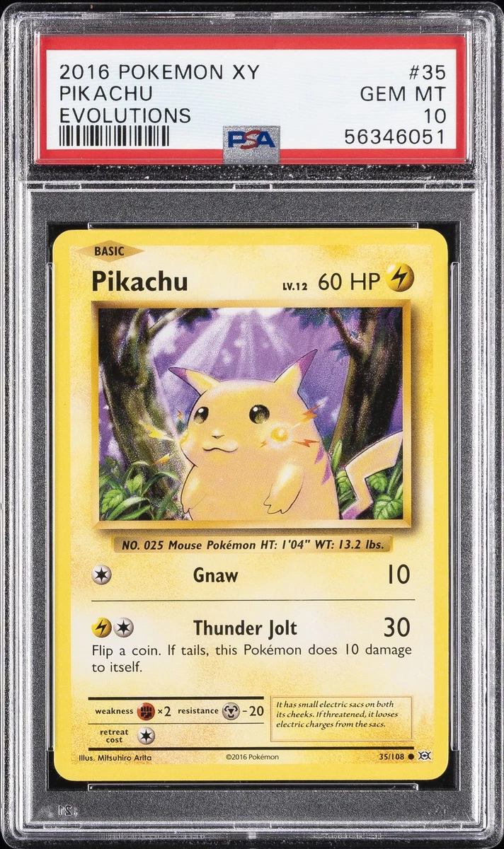 皮卡丘口袋妖怪TCG 10 级XY 个人收藏卡牌游戏卡| eBay