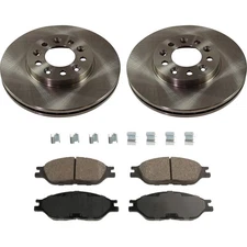 Front Brake Disc Rotors and Pads Kit For Ford Windstar 1999 2000 2001 2002 2003