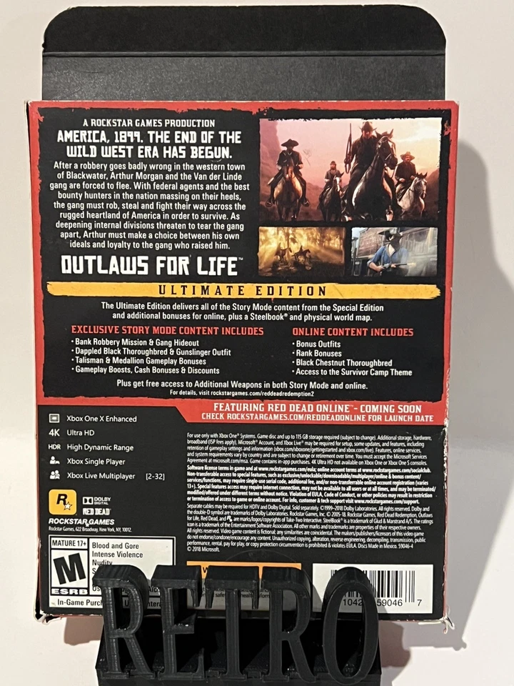 Red Dead Redemption 2 Ultimate Edition Xbox One Steelbook + Map Poster  - Image 3 of 4