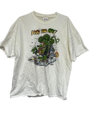 Rat Fink I Like The Rat by Ed Roth Cotton Gift For Fan White 2XL T