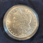 1898 Morgan Silver Dollar Uncirculated $1 Coin in Protective Case