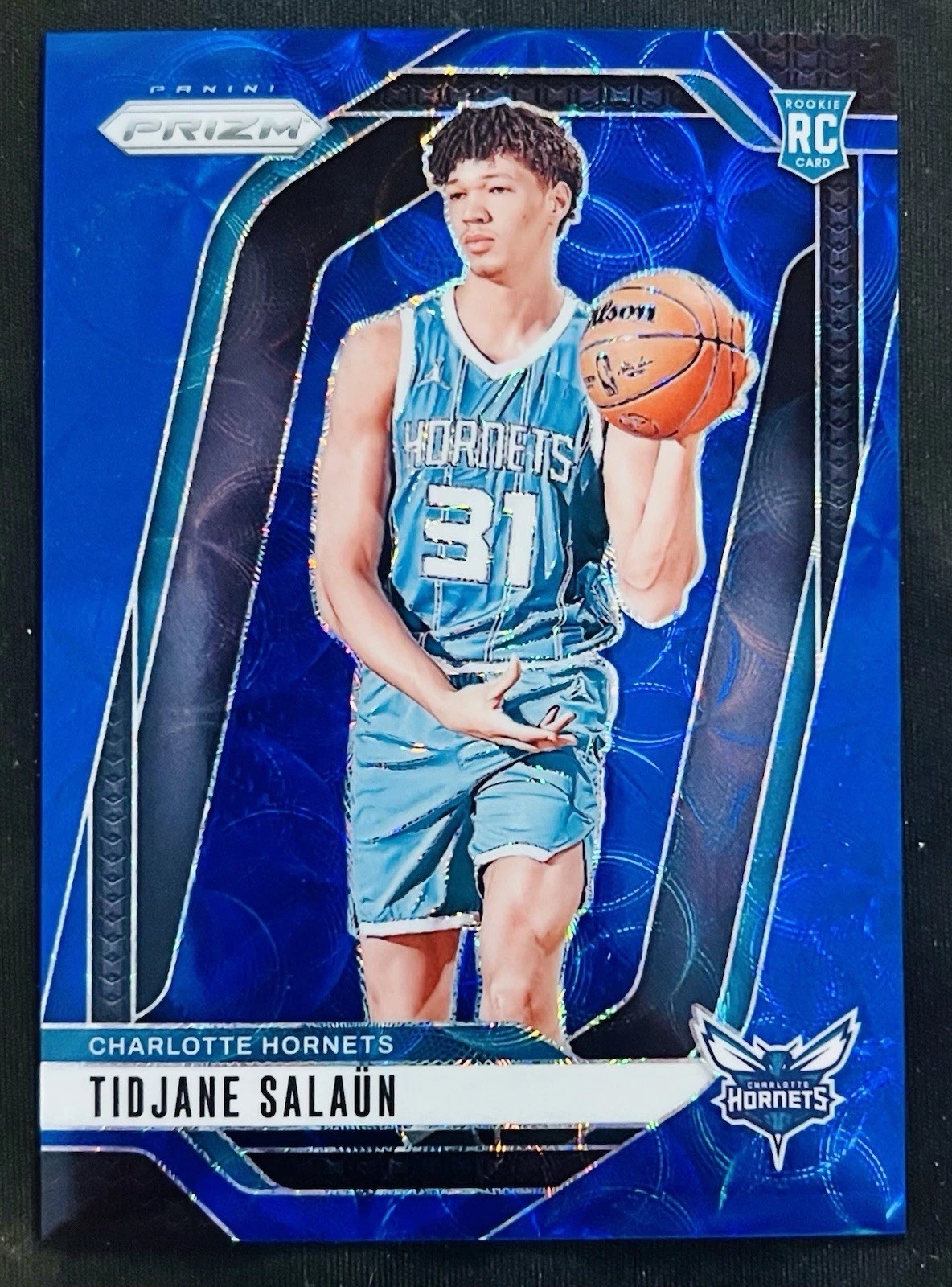2024-25 Panini Prizm Tidjane Salaun Rookie Choice Blue Prizm #262 47/49 RC SSP