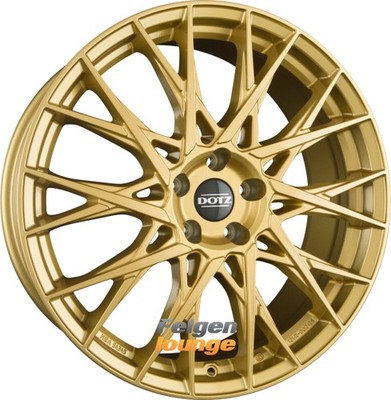 4x DOTZ Wheels FUJI GOLD - Gold 8x18 ET40 5x112 Alufelgen 18 Zoll