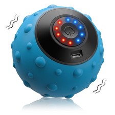 Upgraded Vibrating Massage Ball with 5-Speed, LED Display, Rechargeable Massa...