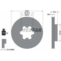 2X Textar 93240600 Bremsscheibe FüR Renault Trucks Maxity