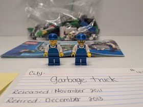 LEGO CITY: Garbage Truck (4432) Near Complete With Minifigures And Parts List 