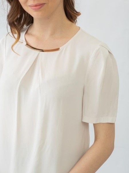 Women French Connection Shirt White Viscose 38 / M