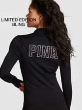 NEW VS PINK LIMITED EDITION BLACK BLING RELAY JACKET