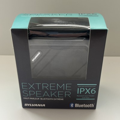Sylvania Extreme Bluetooth Speaker IPX6 Drop & Water Resistant Portable New