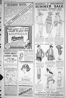 Old 1923 Harpic Cuticura Soap Hurculaces Marshall Snelgrove Clothing 20th
