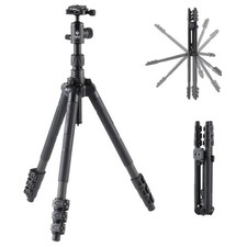 Velbon Travel Carbon Fiber Tripod GUT-E543AS AZ, 4-section, lever lock, 25mm leg