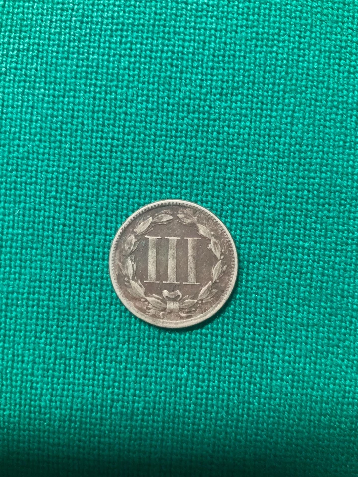 1865 3 cent nickel - Image 2 of 2