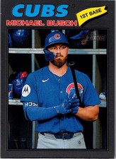 2026 Topps Heritage #305 Michael Busch Dark Gray