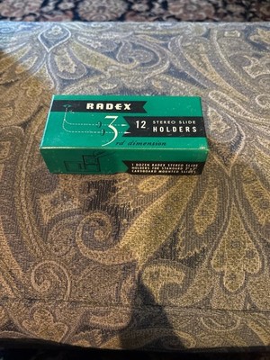 Vintage RADEX Stereomounts Box Set   Aluminum 35mm 3D Slide Mounts