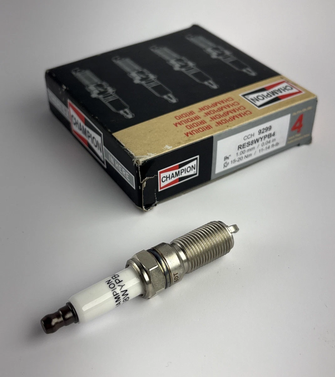 Set of 4 Spark Plugs Iridium Champion Spark Plug 9299 RES8WYPB4 photo 2