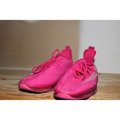 Epicstep Hot Pink Knit Sneakers Rainbow Translucent Sole Athletic Shoes Mens