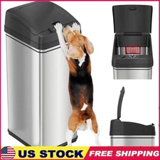 PetGuard Touchless Trash Can Sensor 2.0 Odor Elimination 13 Gallon Waste Bin New