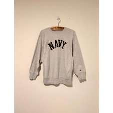 80s vintage champion Navy academy reverse weave sweatshirt size XL 541710