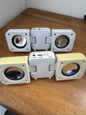 Portable speakers connection with 3.5mm port set Of 2 Untested iPod Laptop Etc