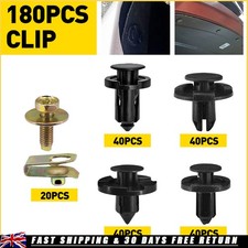 180x Clips For Nissan Trim Clip Front Bumper Radiator Support Push-Type Retainer