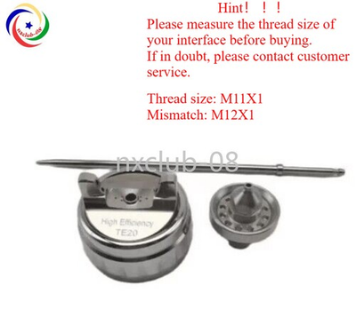 #ad Thread size M11X1 TE20 TE110 Cap Set for Devilbiss GTI PRO LITE Spray Gun $20.79