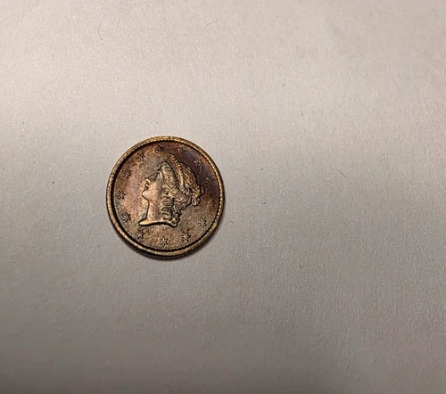 1851 liberty head one dollar gold coin