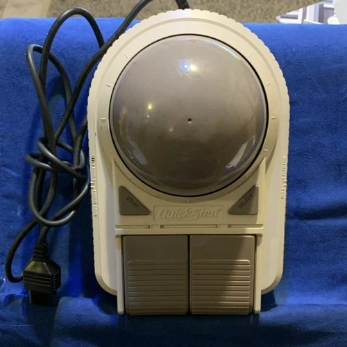 NES QuickShot Trackball Controller Model QS-121 Vintage Made in Hong Kong