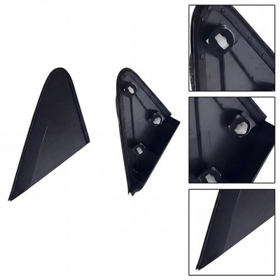1 Pair LH+RH Front Rearview Mirror Molding Triangle Trim Cover  09-14