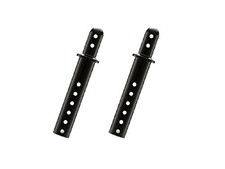 Tamiya Square Aluminum Body Mount Cap L Black 46mm TGE-146BK New