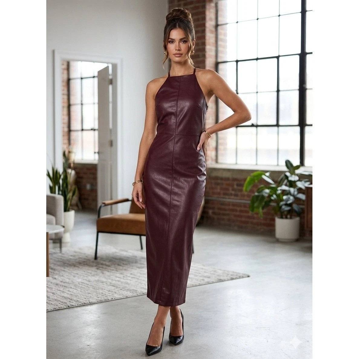 hippie backless halter dress LOLA BOHEMIAN HALTER MAXI DRESS main image 1