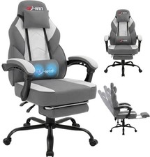 Ergonomic Gaming Chair with Footrest Lumbar Support Recliner Office
