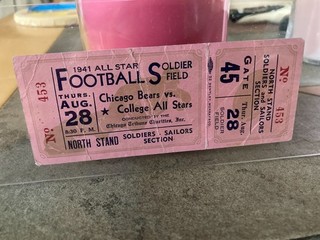 RARE 1941 Jackie Robinson Last College Football Game & DEBUT vs Pros FULL Ticket
