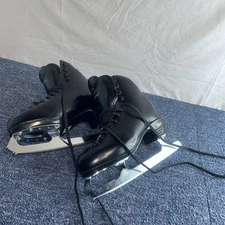 Black Risport ice skates, size 270 Men’s Italian Made Leather Figure Skating