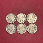 Lot Of (6) Buffalo/Indian Head Nickels G-VG (27-P, 28-D, 35-P, 36-P, 36-D)