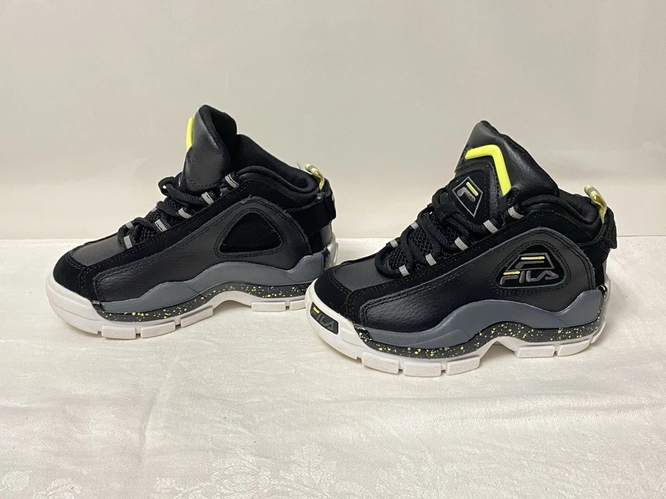 Fila Grant Hill 2 высоты верхний кроссовок молодежный размер 12 3BM01741-008 черный - Изображение 3 из 4