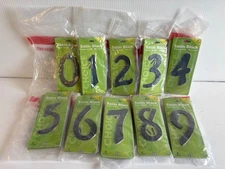 HY-KO Satin Black  4" 0 - 9 Numbers SOLD INDIVIDUALLY