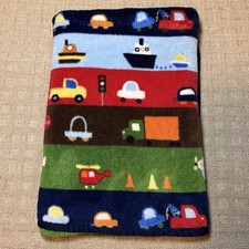 VTG Circo Baby Blanket Red Blue Green Striped Car Boat Plane Truck 42X30 Target